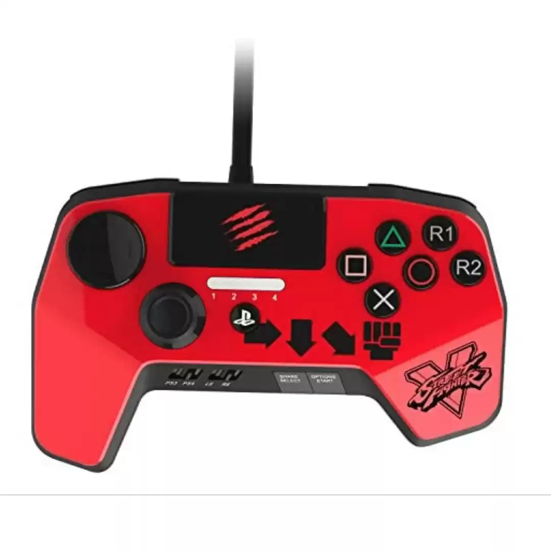 Mad Catz Street Fighter V FightPad PRO for PS4 & PS3 - Red