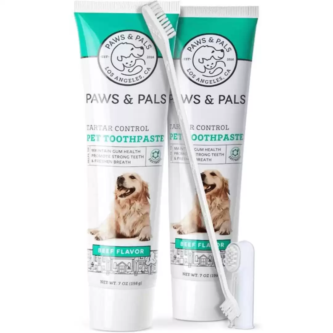 Paws & Pals Toothpaste Dental Care Kit for Dogs and Cats (3 Pack)