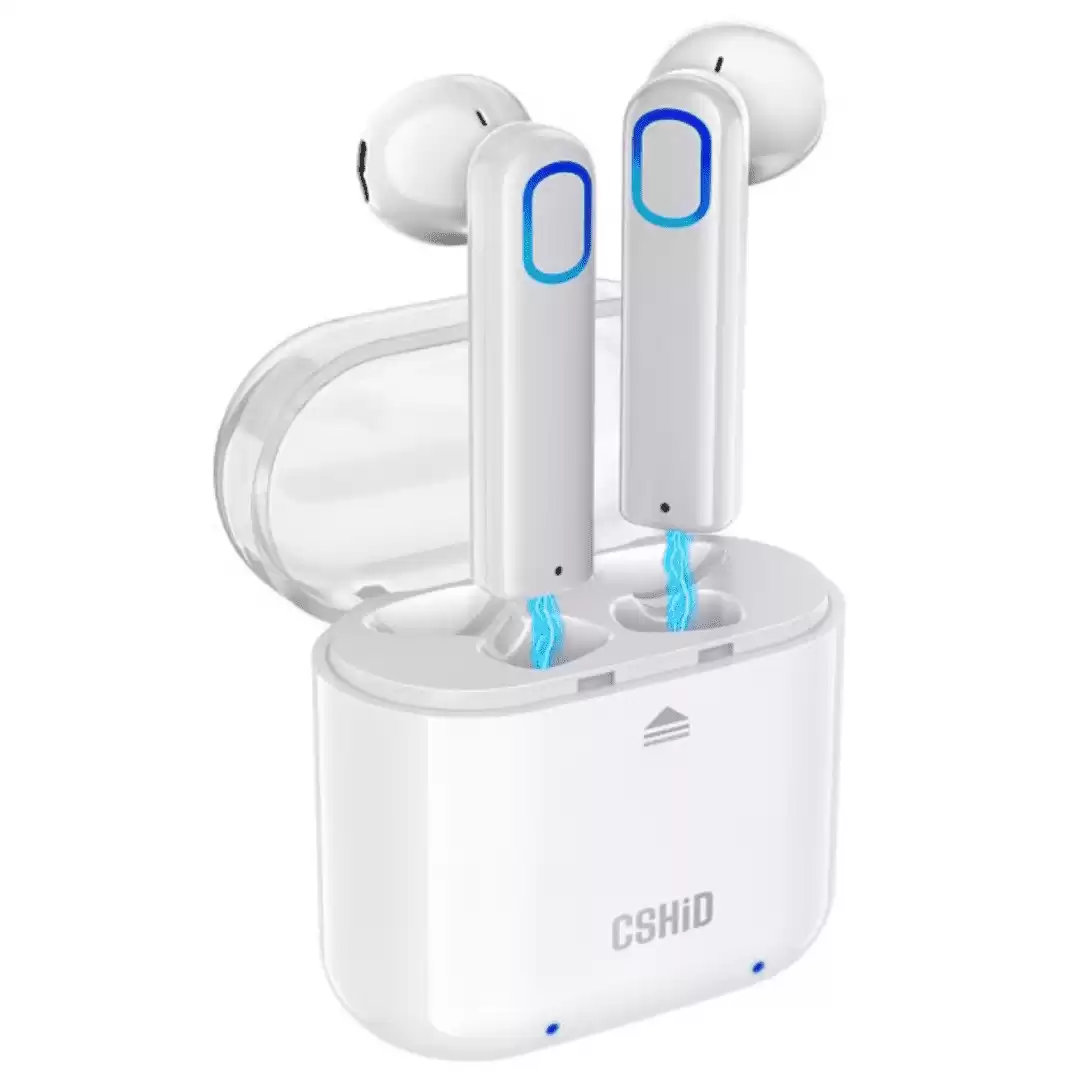 Cshidworld  5.0 Wireless Earbuds (White)