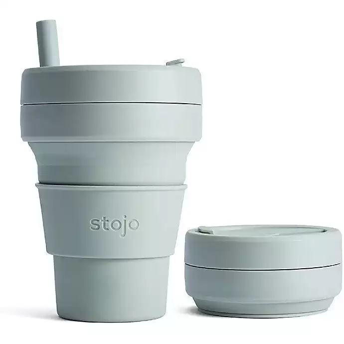 Stojo Biggie Travel Mug in Sage