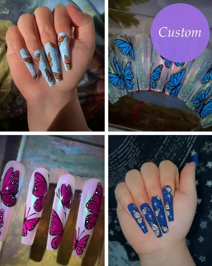 Artsy Custom Designs Reusable Press On Nails