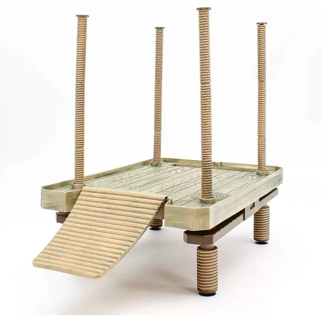 Penn-Plax Reptology Floating Turtle Pier and Basking Platform – Decorative, Functional, and Naturally Inspired – Large Size (Model Number: REP603)