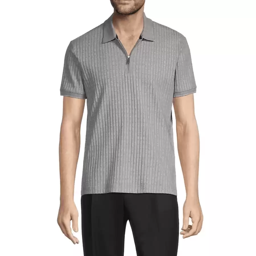 Perry Ellis Ribbed Polo