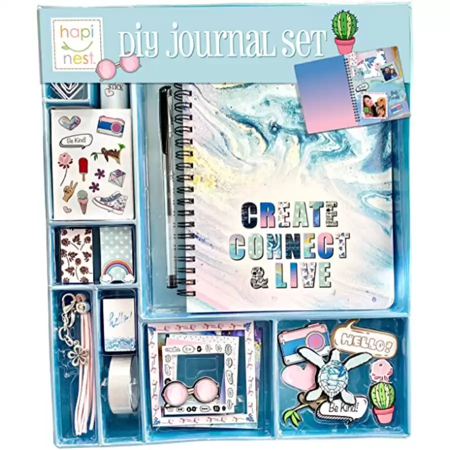 Hapinest DIY Journal Set for Girls Gifts Ages 8 9 10 11 12 13 Years Old and Up