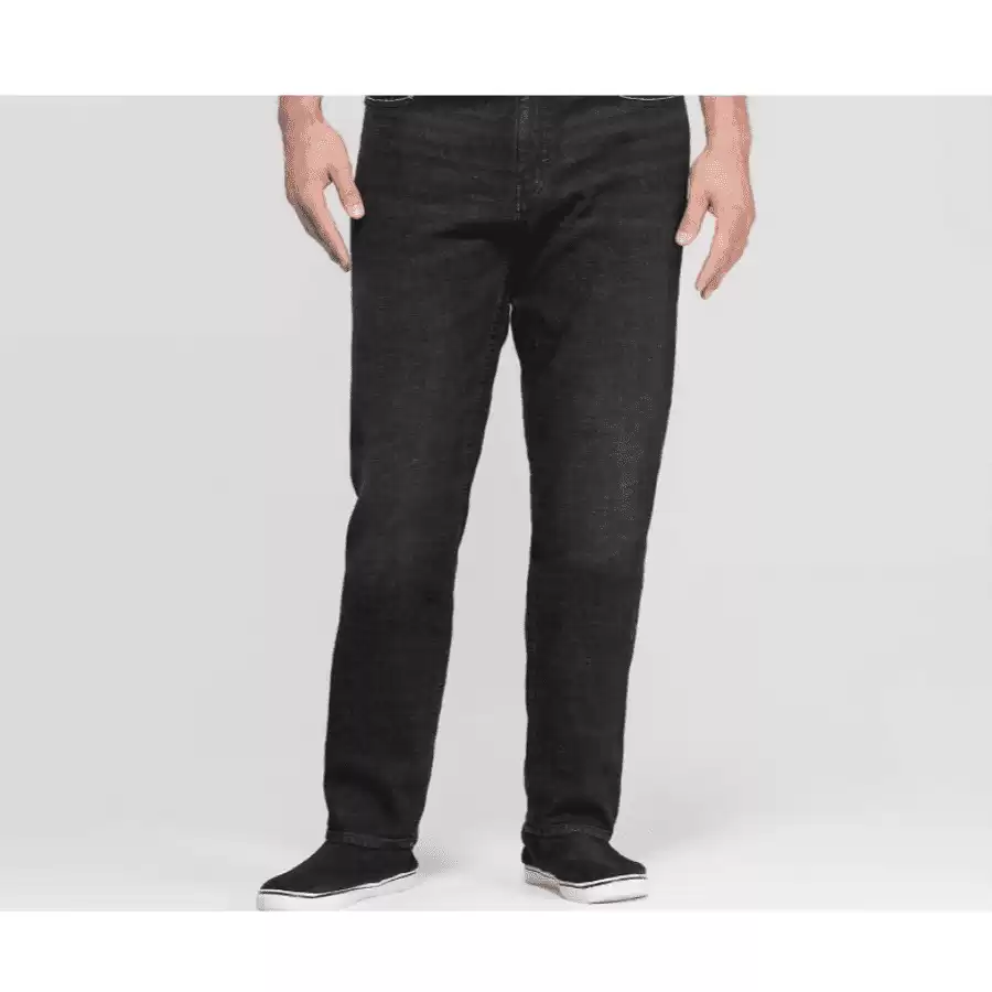 Men's Big & Tall Athletic Fit Jeans - Goodfellow & Co™ Black 60x32