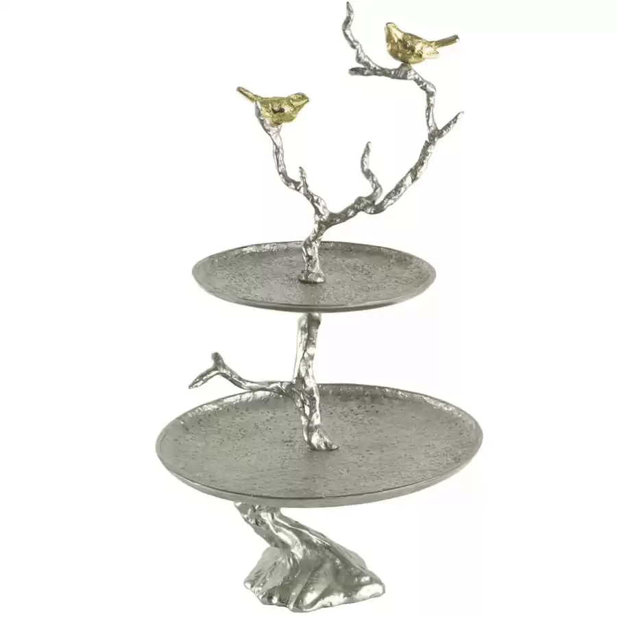 A&B Home Iron Branch Décor with 2 Tiered Tray