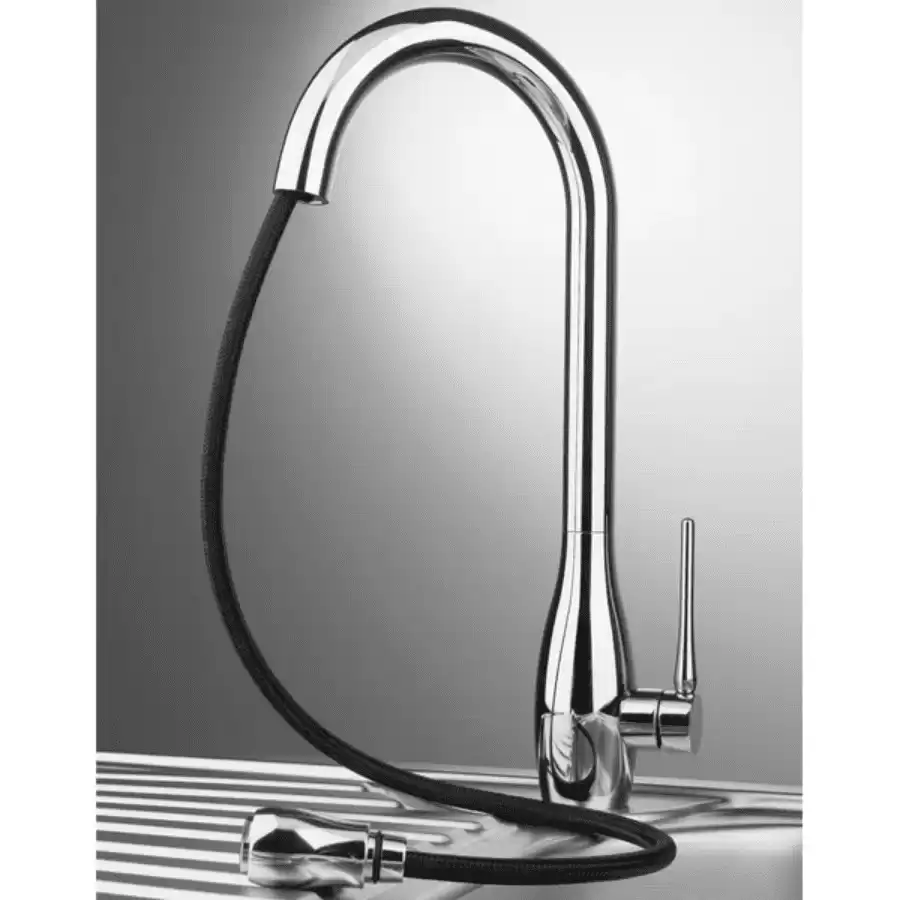 KIT-SAL-CHR Salina Dual Pull Out Single Handle Kitchen Faucet