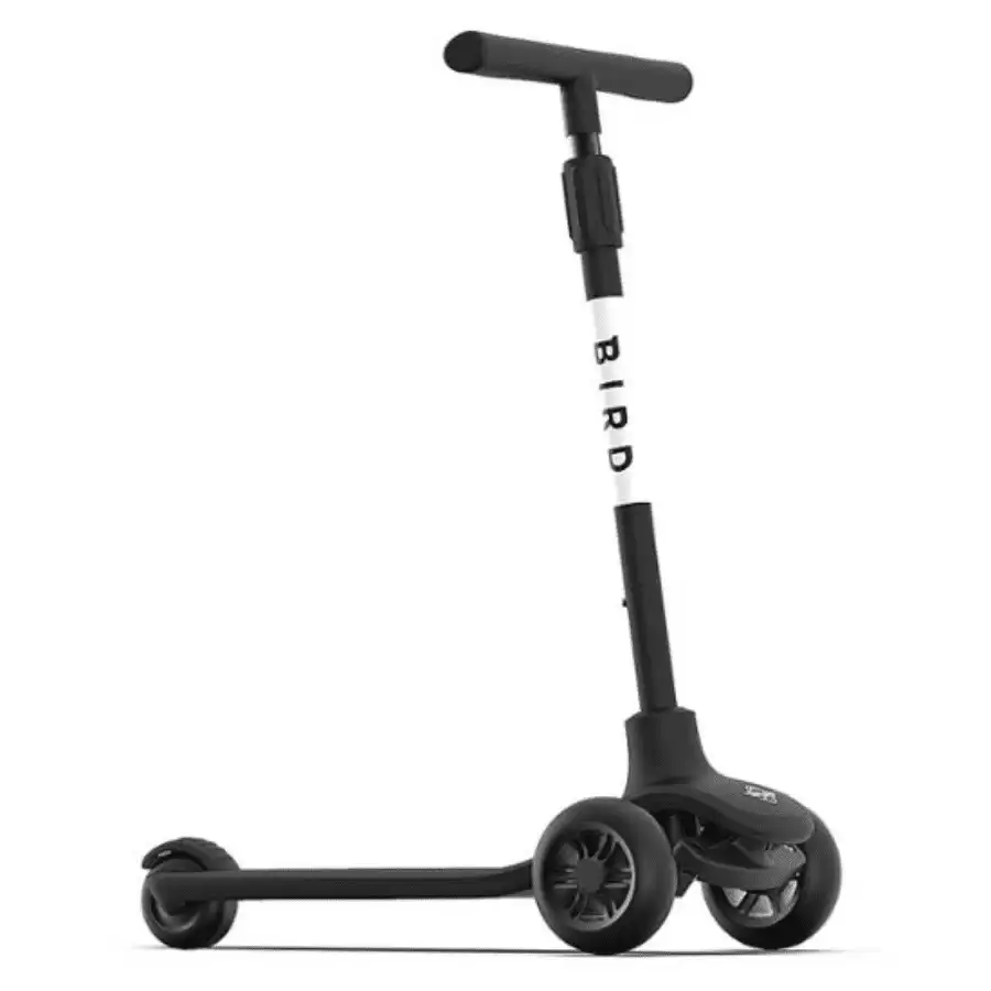 Bird  Birdie 3-Wheeled Kick Scooter for Kids (Jet Black)