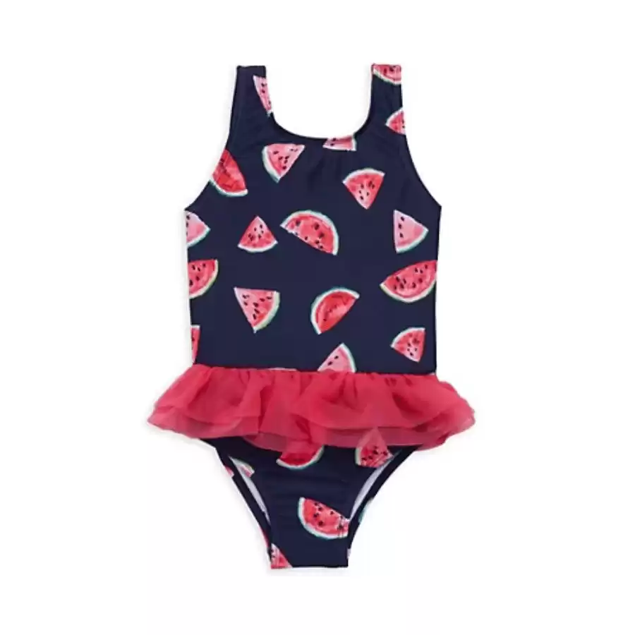 SNAPPER ROCK Baby Girl's & Little Girl's Ruffle-Trim One-Piece Swimsuit