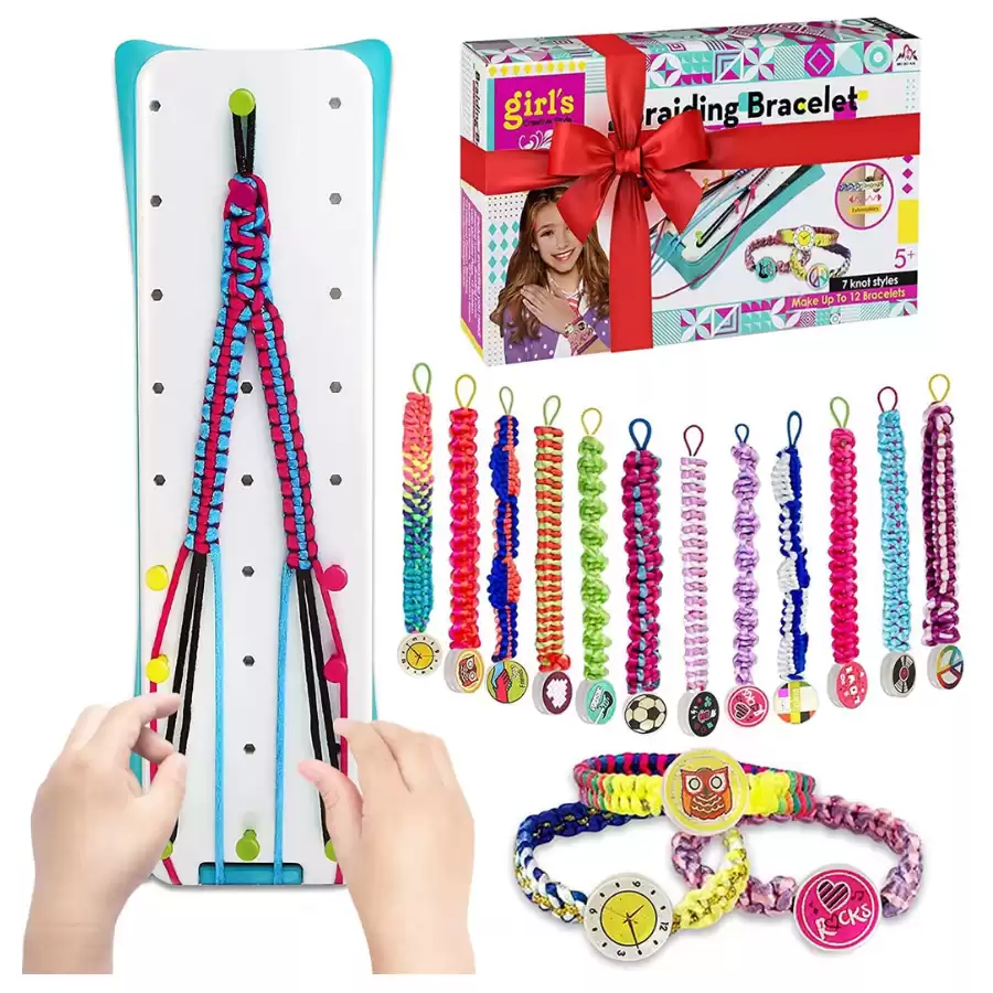 LANHYER Best Friendship Bracelet Making Kit , Craft Toys and Gifts for 5 6 7 8 9 10 11 12 13 Years Old Girls,Bracelet String and Rewarding Activity for Teens,Best Girls Gifts for Birthday, Christmas