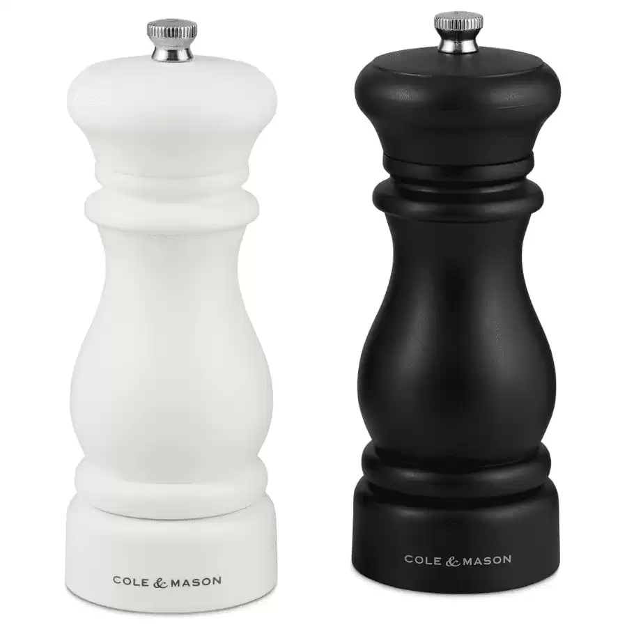 COLE & MASON Southwold Black and White Mill Gift Set, 1 EA