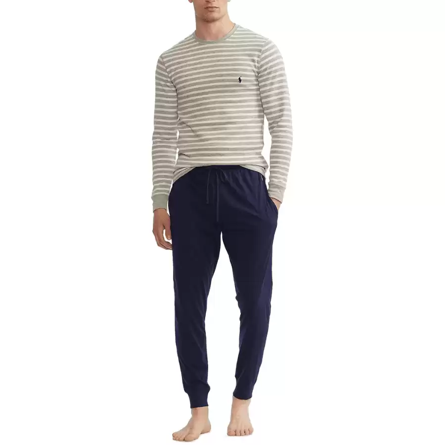 Polo Ralph Lauren Men's Striped Long-Sleeve Sleep T-Shirt