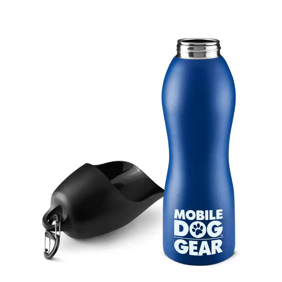 MOBILE DOG GEAR 25oz. Water Bottle (Blue)