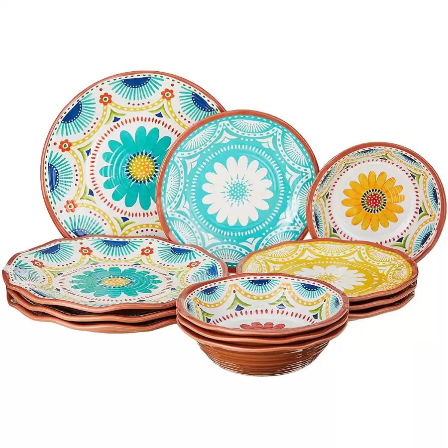 Certified International Vera Cruz Melamine 12 pc Dinnerware Set