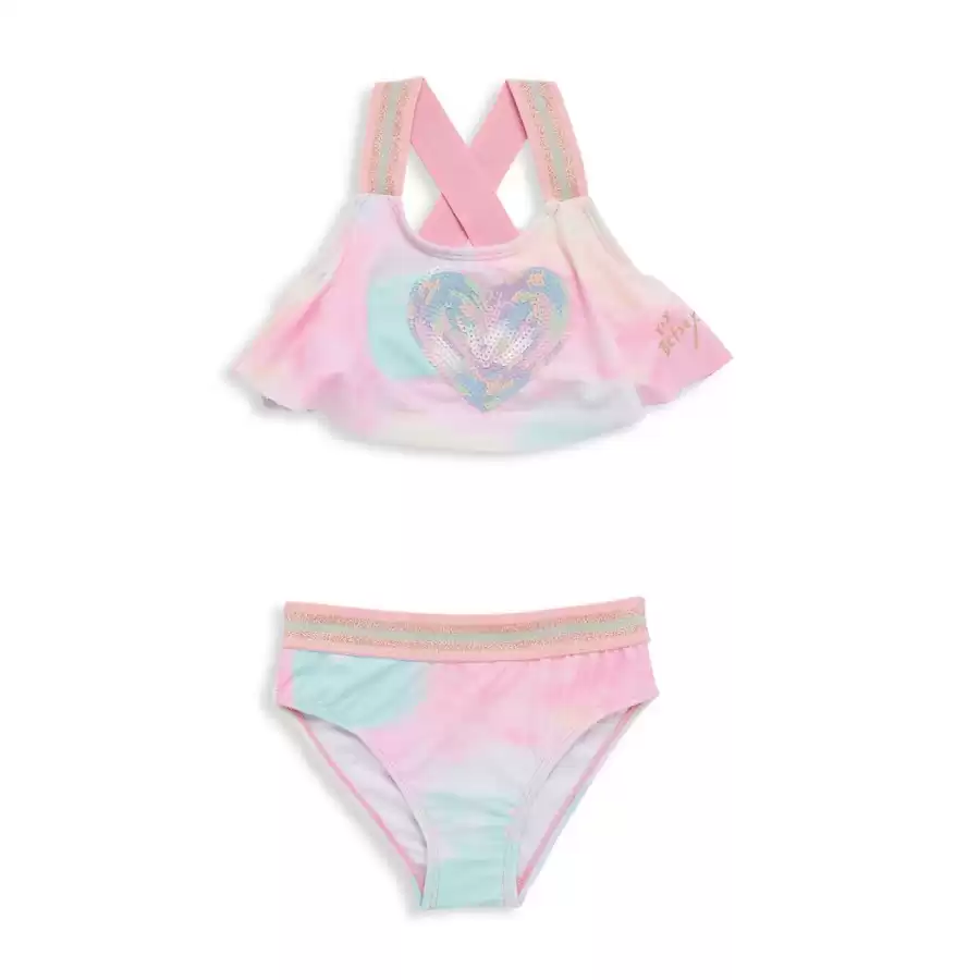 BETSEY JOHNSON Little Girl's 2-Piece Tie-Dye Swimsuit Set