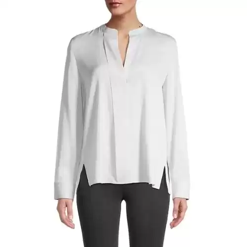 VINCE Stretch-Silk Shirt