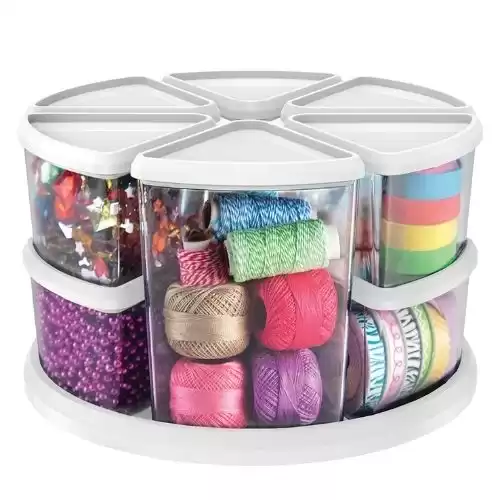 Deflecto Rotating Carousel Organizer