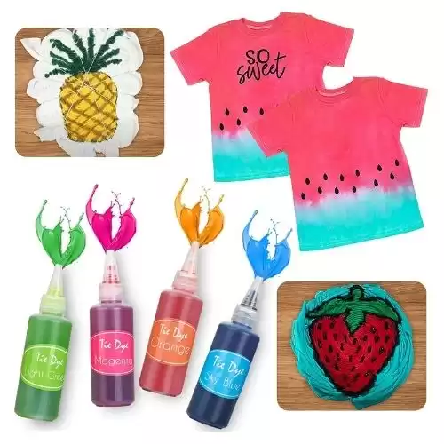 Tie Dye Kit 36 Colors-265 Pack DIY Tie Dye Set for Kids Adults Art Craft Fabric Textile Clothing Dye All-in -1 Tye Dye Party Supplies for Easter Large Group Handmade Activities（Dye Up to 65 T-Shirts...