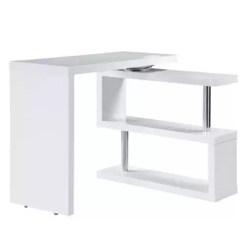 Acme Furniture Buck II Writing Desk with USB in White Finish