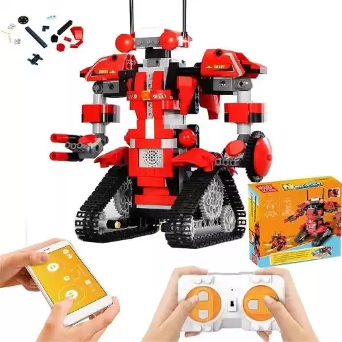 Ritastar APP Remote Control Robot Building Blocks Creative Toolbox Educational Smart Tracked RC Robotics Building Bricks Set Kit S.T.E.M Learning Toy Gift for Boys Girls Kids 8 and Above(Red,392pcs)