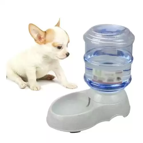 Dog Water Bowl Dispenser 100% BPA-Free Automatic Dog Feeder Gravity Refill Easily Clean Self Feeding Cat Water Dispenser For Small Large Pets Puppy Kitten Rabbit Bunny