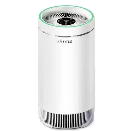 ASLOTUS Air Purifiers for Home Large Room with H13 True HEPA Air Filter, Air Cleaner for Pets, Smokers, Allergies Remove 99.97% Dust, Hair, Pollen, Smoke, Odor, Quiet Air Purifier for Auto Mode, Sleep...