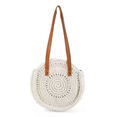 COLLECTION 18 Macame Woven Round Tote