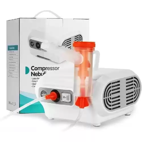 MGLIFMLY Portable Compressor Nebuliser, Home Nebuliser Machine Personal Steam Atomizer for Kids and Adult, Jet Nebuliser Compressor with 1 Set Accessories