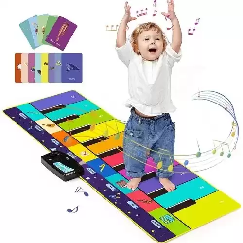 Joyjoz Floor Piano Baby Music Toys with 100 Plus Melodies Anti Slip Kids Piano Mat Soft Keyboard Piano Early Education Toys for Baby Boys Girls Toddler Kids Birthday Christmas