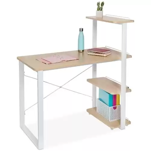 Honey Can Do Home Office Computer Desk With Shelves