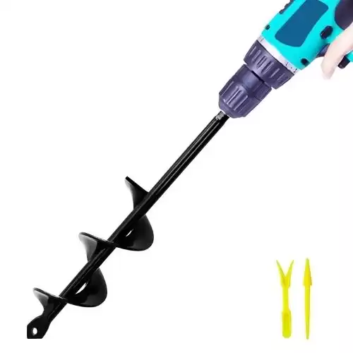 Auger Drill Bit for Planting,1.6X 9 inch Garden Auger, Bulb Auger, Easy Planter Rapid Planter Bulb & Bedding Plant Auger for Most 3/8