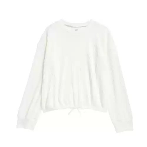 Treasure & Bond Kids' Cozy Waffle Knit Top