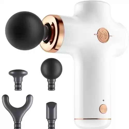 Massage Gun Deep Tissue, Tonpe Percussion Muscle Massager, Mini and Quiet Handheld Massager for Muscle Neck Back Shoulder