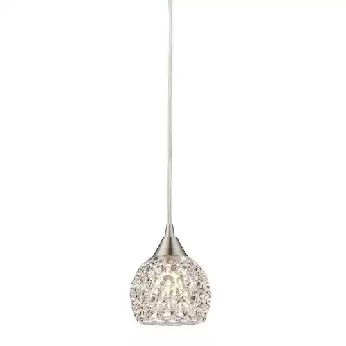 ELK Lighting 10341/1 Kersey Collection 1 Light Mini Pendant, 6 x 5 x 5