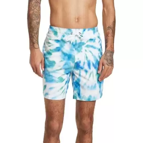 TRUNKS SURF AND SWIM CO Sano Tie-Dye Print Swim Shorts