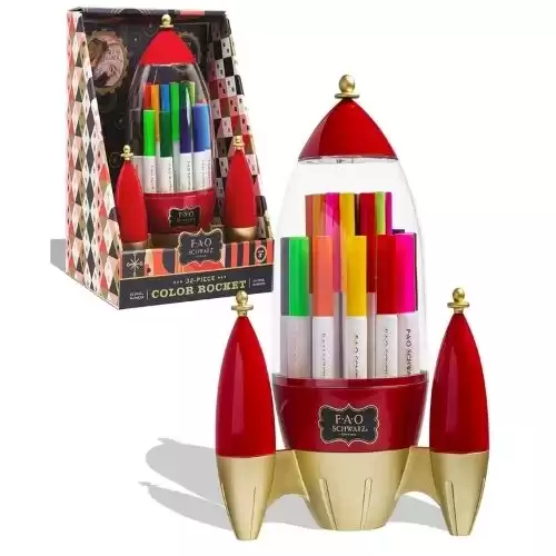 FAO Schwarz Rocket Ship Market Art Set