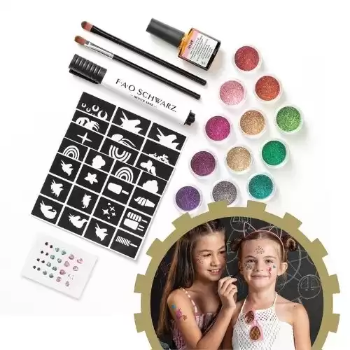 FAO Schwarz Girls DIY Tattoo Glitter Set