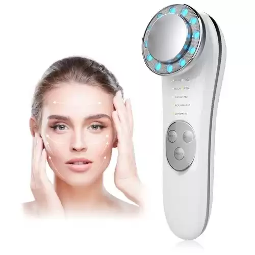 Facial Massager, Skin Care Tools 7 in 1 High Frequency Facial Machine, Skin Care Galvanic Facial Machine