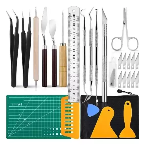 28 PCS Precision Craft Tools Set Vinyl Weeding Tools Kit for Weeding Vinyl, DIY Art Work Cutting, Hobby, Scrapbook