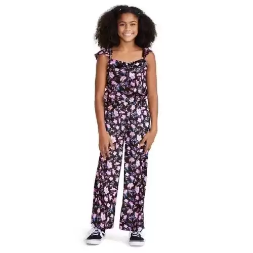 Justice Girls Sleeveless Printed Jumpsuit