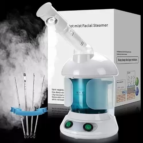 Face Steamer, with 360° Rotatable Arm Ozone Portable Spa Facial Steamer For Personal Care Use At Home or Salon.