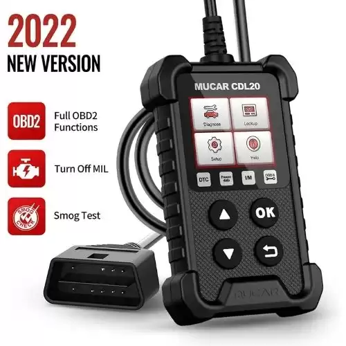 OBD2 Scanner MUCAR CDL20, Check Engine Code Reader, Fault Code Car Scanner for Cars, O2 Sensor/EVAP System/Smog Test, Diagnostic Scan Tool for All OBD II Protocol Cars Since 1996