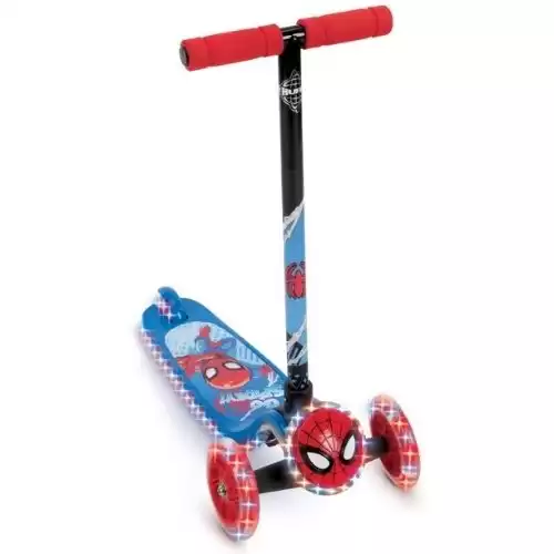 Huffy Marvel Spider-Man Lights & Sounds 3-Wheel Scooter for Boys