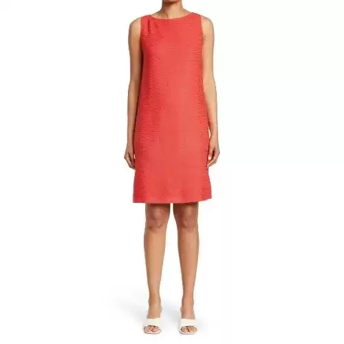 ST. JOHN COLLECTION Purl Texture Knit Dress