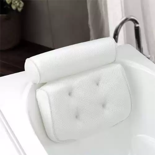 Willstart Comfortable 3D Breathable Mesh Spa Bath Pillow with Suction Cups