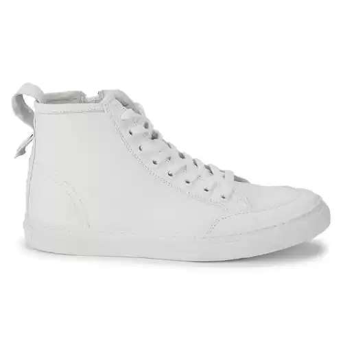 STEVE MADDEN ​Bragging Leather High-Top Sneakers