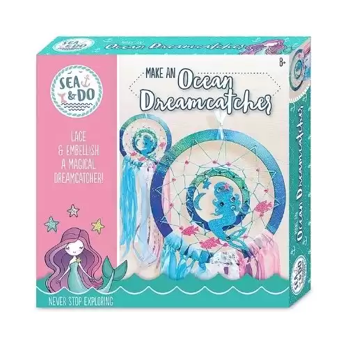 Bright Stripes Make an Ocean dreamcatcher kit