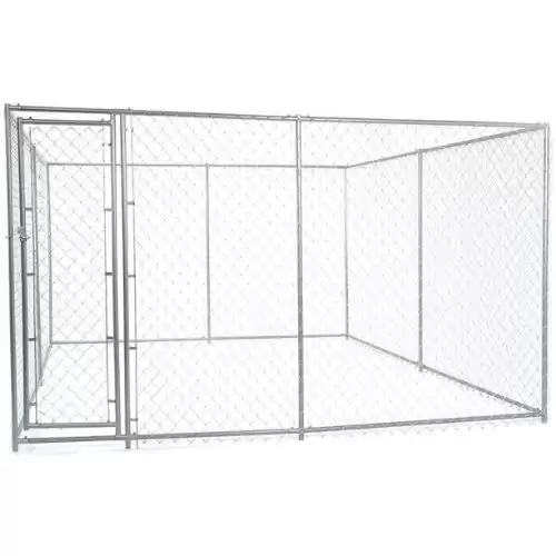 Lucky Dog Chain Link Kennel DIY Kit Penthouse 15'L x 5'W x 6'H