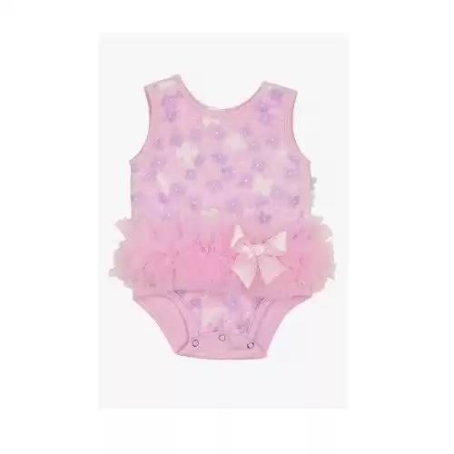 POPATU 3D Flower Tutu Bodysuit