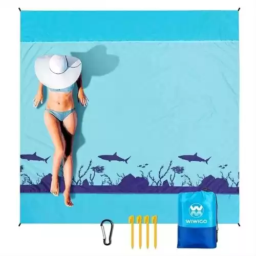 WIWIGO Beach Blanket, Sandproof Beach Mat 79